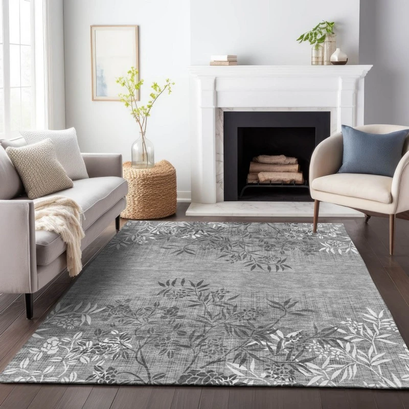 Addison Mayfield Gray AMF673 - 8ft. Round Rug