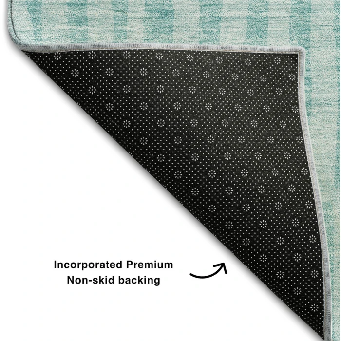 Addison Mayfield Teal AMF674 - 8ft. Round Rug