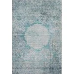 Addison Mayfield Teal AMF675 - 8ft. Round Rug