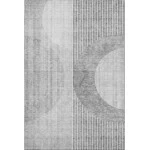 Addison Mayfield Gray AMF676 - 8ft. Round Rug