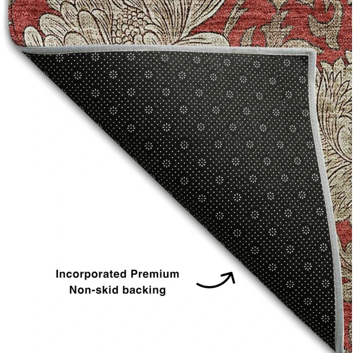 Addison Mayfield Red AMF677 - 8ft. Round Rug