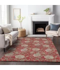 Addison Mayfield Red AMF677 - 8ft. Round Rug