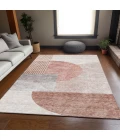 Addison Mayfield Orange AMF678 - 8ft. Round Rug