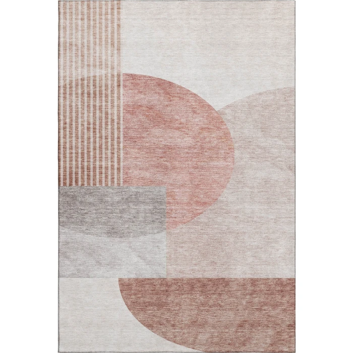 Addison Mayfield Orange AMF678 - 8ft. Round Rug