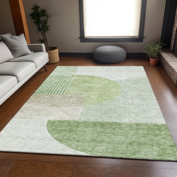 Addison Mayfield Green AMF678 2ft. 3in. x 7ft. 6in. Rect. Rug