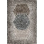 Addison Mayfield Brown AMF679 - 8ft. Round Rug