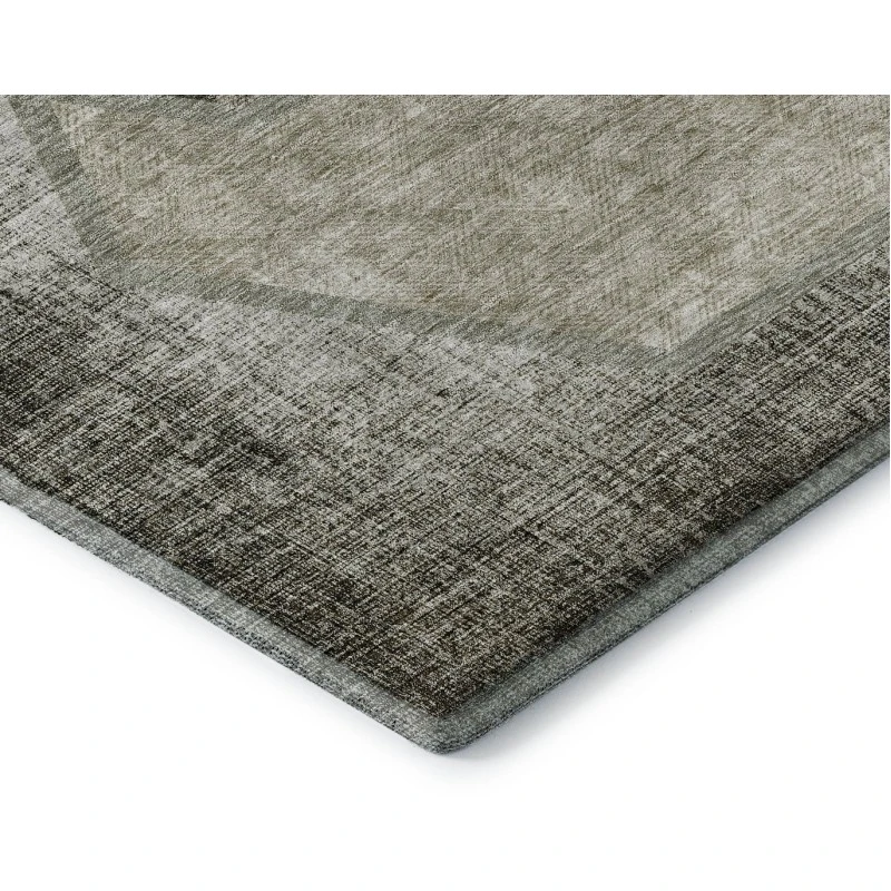 Addison Mayfield Brown AMF679 - 8ft. Round Rug
