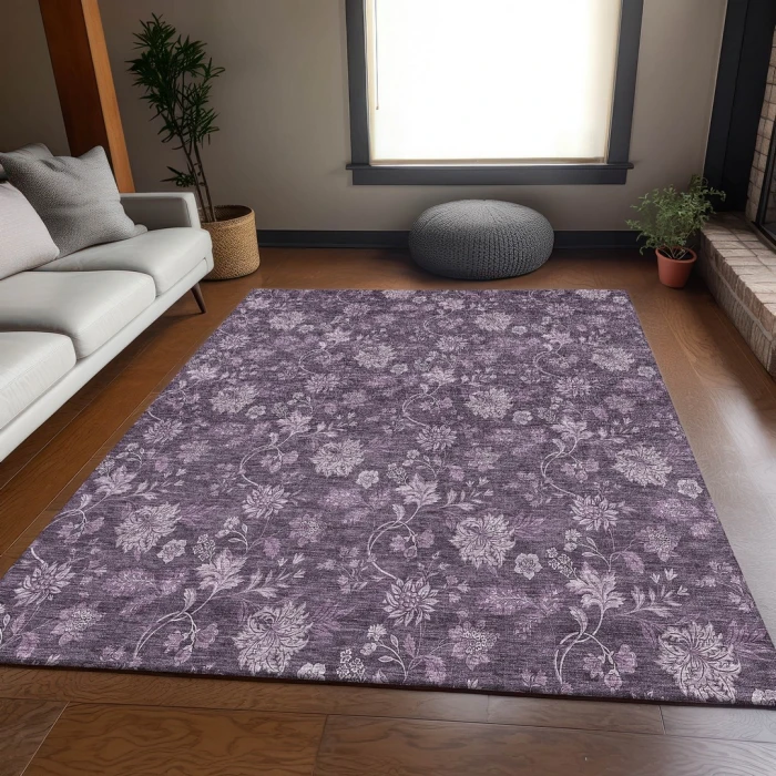 Addison Mayfield Purple AMF680 2ft. 3in. x 7ft. 6in. Rect. Rug