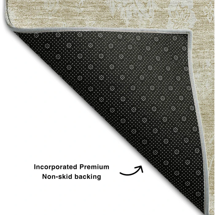Addison Mayfield Brown AMF681 - 8ft. Round Rug