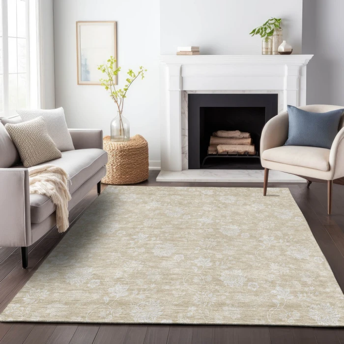 Addison Mayfield Brown AMF681 - 8ft. Round Rug