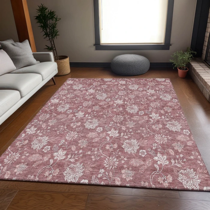Addison Mayfield Pink AMF681 - 8ft. Round Rug