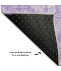 Addison Mayfield Purple AMF681 - 8ft. Round Rug