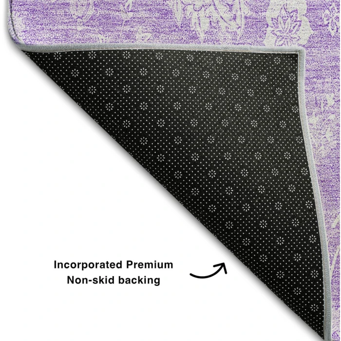 Addison Mayfield Purple AMF681 - 8ft. Round Rug