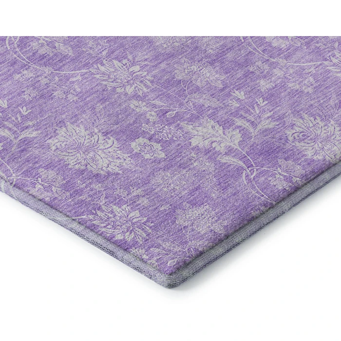 Addison Mayfield Purple AMF681 - 8ft. Round Rug