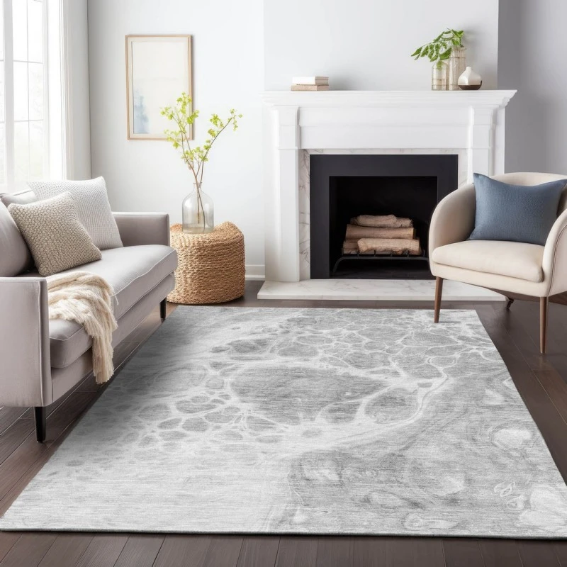 Addison Mayfield Gray AMF682 - 8ft. Round Rug