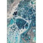 Addison Mayfield Teal AMF682 - 8ft. Round Rug