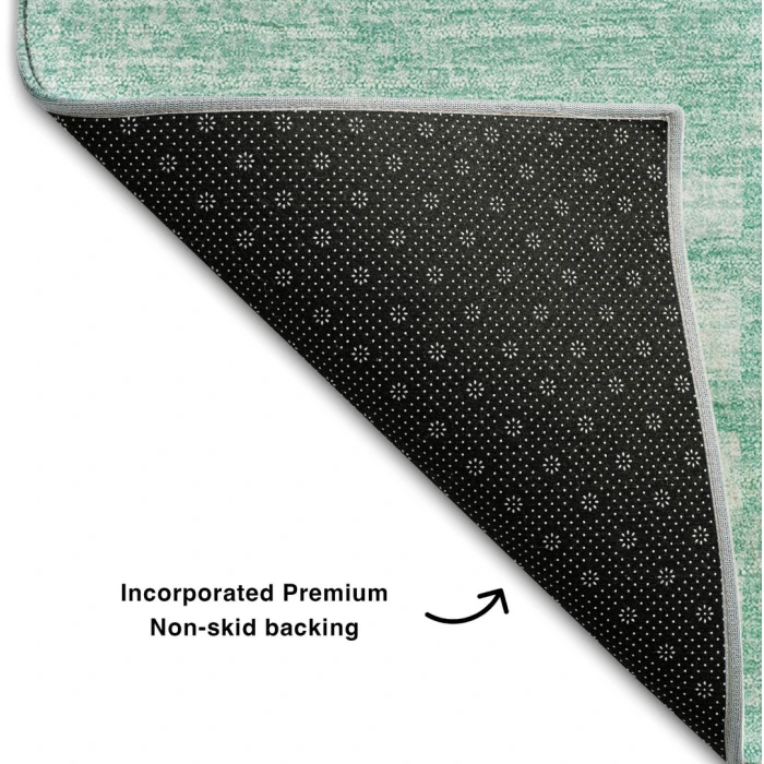 Addison Mayfield Teal AMF686 - 8ft. Round Rug