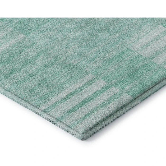 Addison Mayfield Teal AMF686 - 8ft. Round Rug