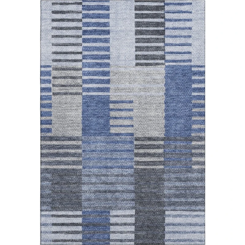 Addison Mayfield Blue AMF687 - 8ft. Round Rug