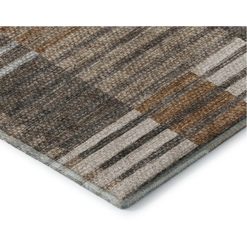 Addison Mayfield Orange AMF687 - 8ft. Round Rug