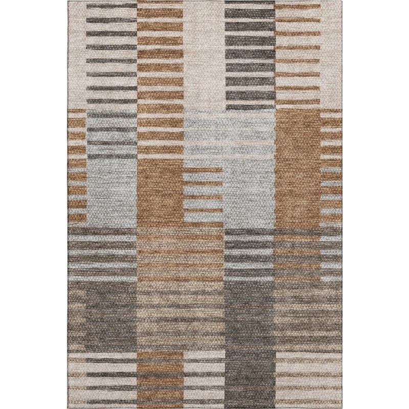 Addison Mayfield Orange AMF687 - 8ft. Round Rug