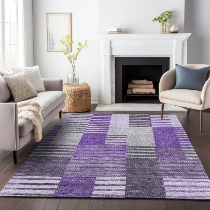 Addison Mayfield Purple AMF687 9ft. x 12ft. Rect. Rug