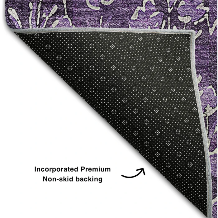 Addison Mayfield Purple AMF692 - 8ft. Round Rug