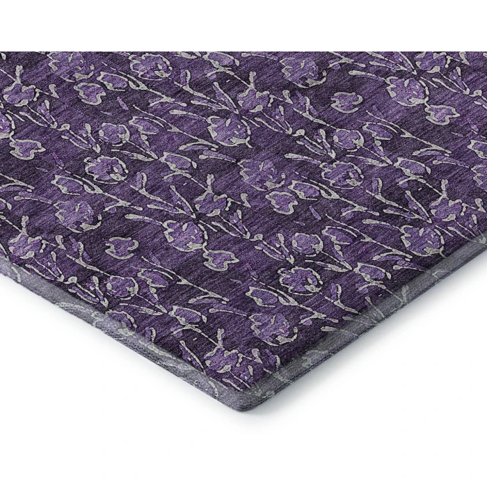 Addison Mayfield Purple AMF692 - 8ft. Round Rug