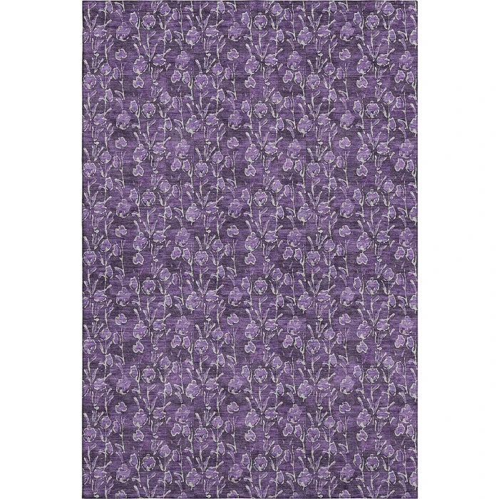 Addison Mayfield Purple AMF692 - 8ft. Round Rug