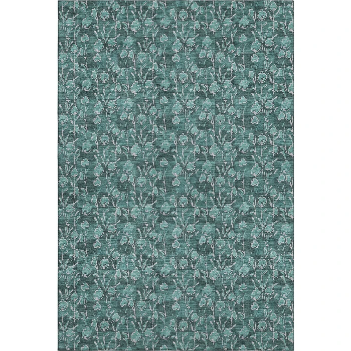 Addison Mayfield Teal AMF692 - 8ft. Round Rug
