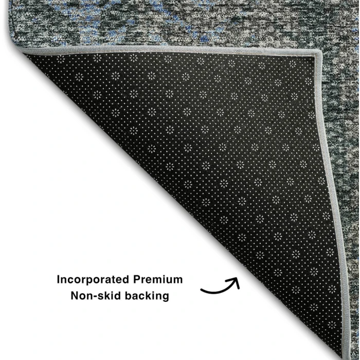 Addison Mayfield Blue AMF693 - 8ft. Round Rug