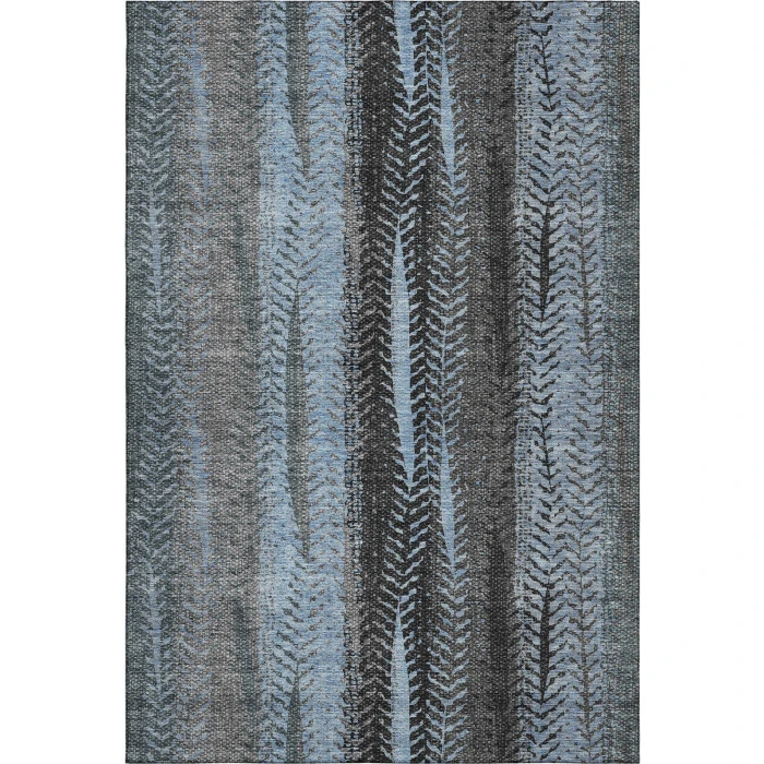 Addison Mayfield Blue AMF693 - 8ft. Round Rug