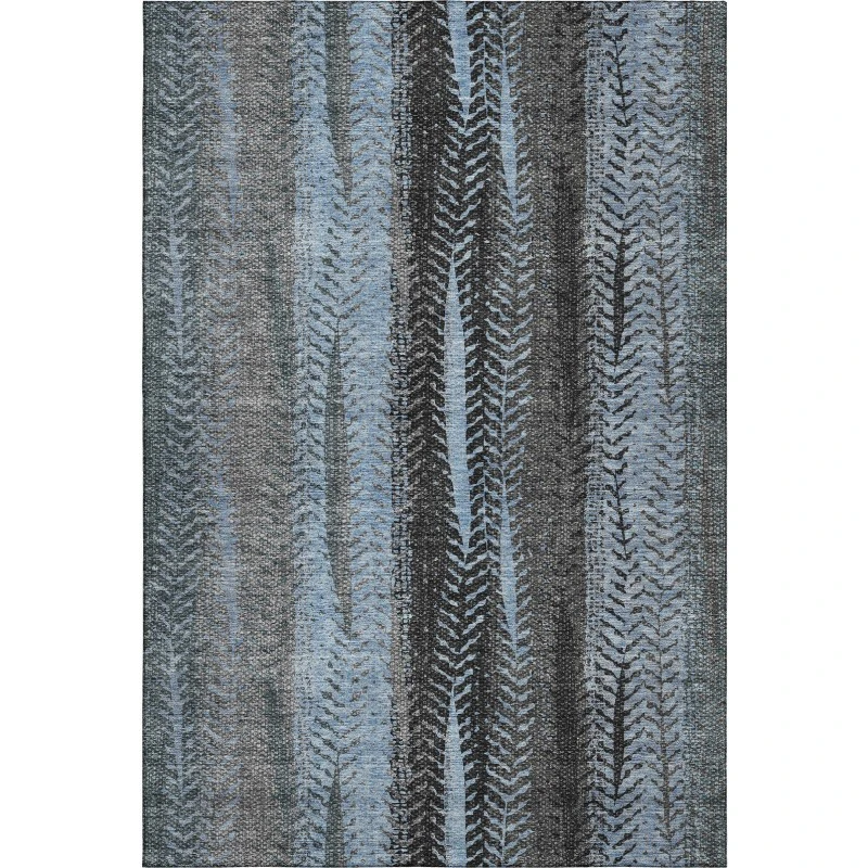 Addison Mayfield Blue AMF693 - 8ft. Round Rug