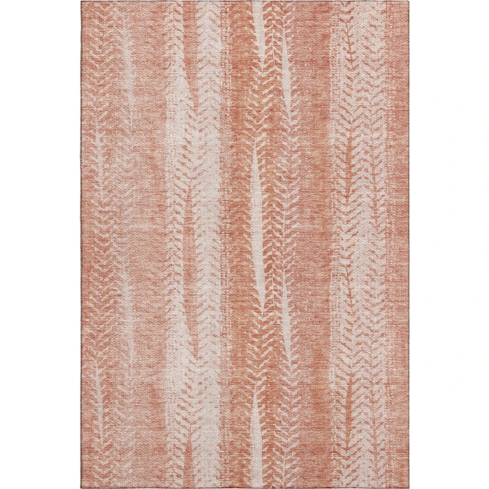 Addison Mayfield Orange AMF694 - 8ft. Round Rug