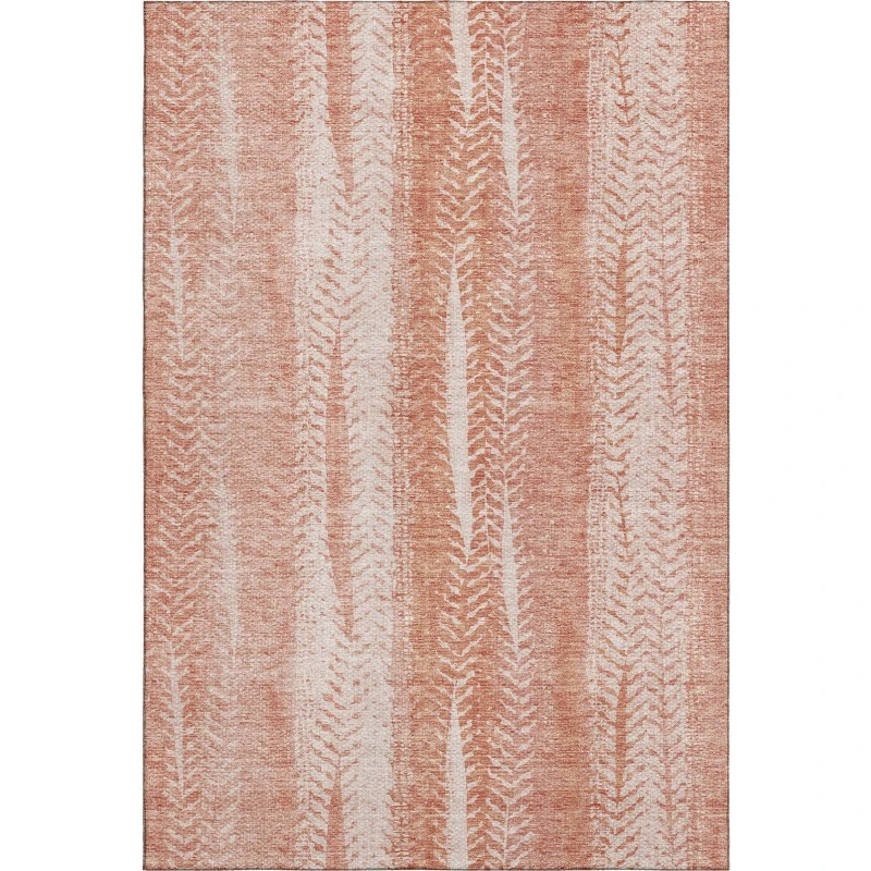 Addison Mayfield Orange AMF694 - 8ft. Round Rug