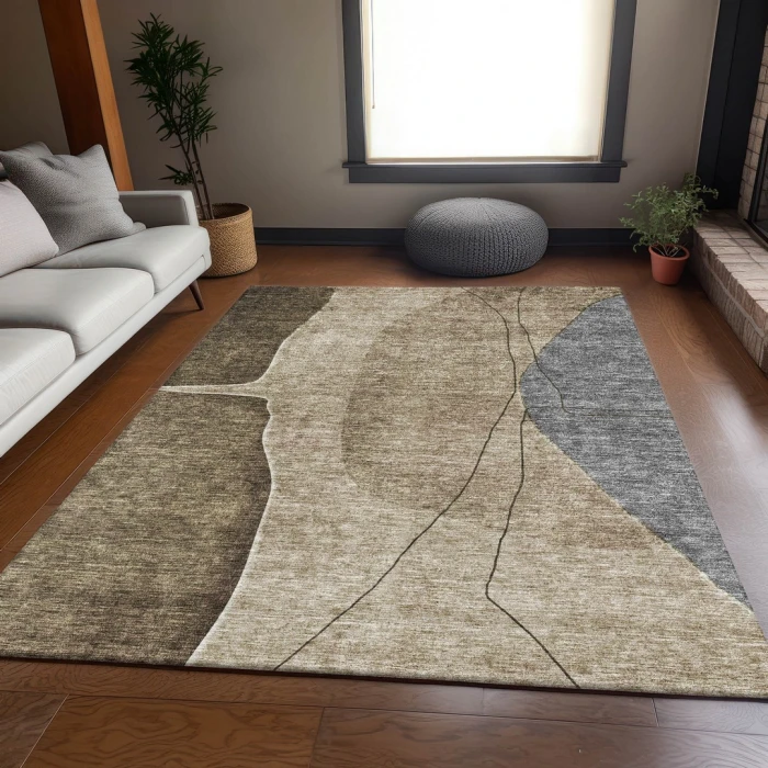 Addison Mayfield Brown AMF696 2ft. 3in. x 7ft. 6in. Rect. Rug