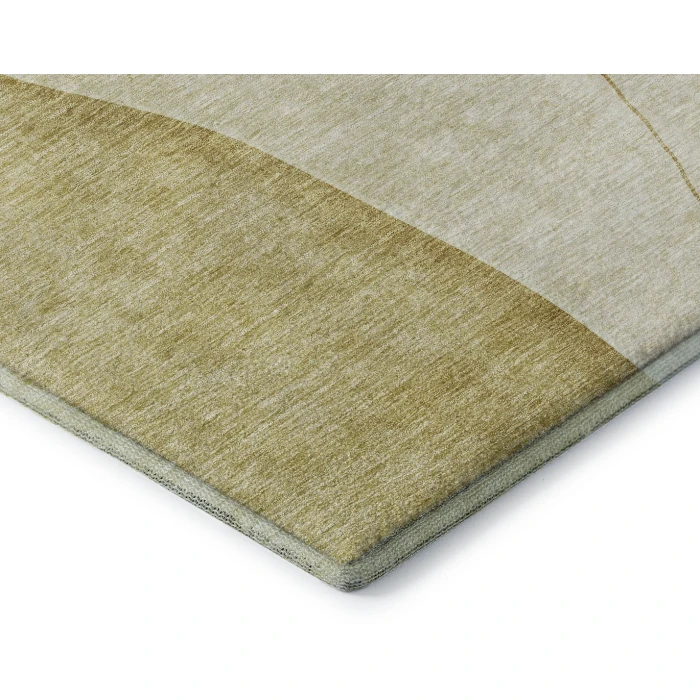 Addison Mayfield Gold AMF696 - 8ft. Round Rug