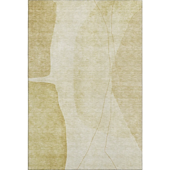 Addison Mayfield Gold AMF696 - 8ft. Round Rug