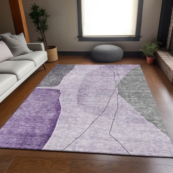 Addison Mayfield Purple AMF696 9ft. x 12ft. Rect. Rug