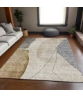 Addison Mayfield Brown AMF696 - 8ft. Round Rug