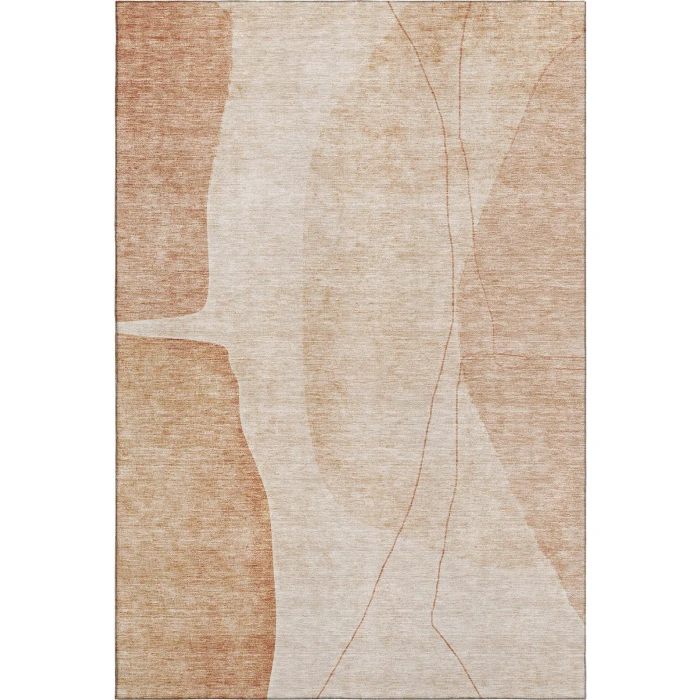 Addison Mayfield Orange AMF696 - 8ft. Round Rug