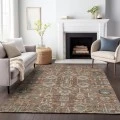 Addison Mayfield Orange AMF697 - 8ft. Round Rug
