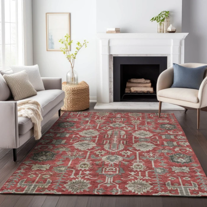 Addison Mayfield Red AMF697 8ft. x 10ft. Rect. Rug