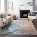 Addison Mayfield Orange AMF698 - 8ft. Round Rug