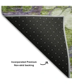 Addison Mayfield Purple AMF698 - 8ft. Round Rug