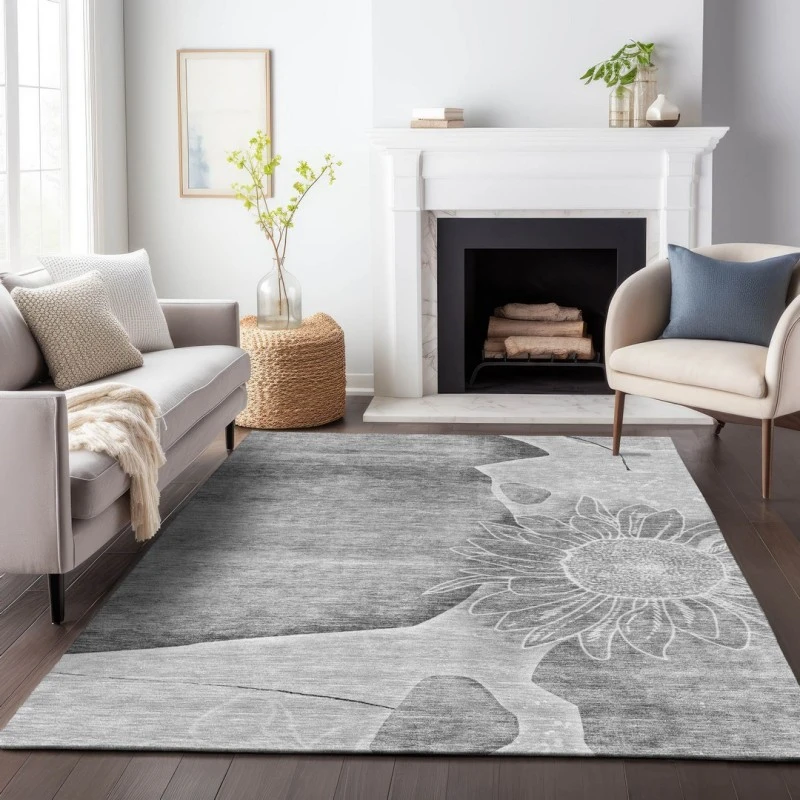 Addison Mayfield Gray AMF700 - 8ft. Round Rug