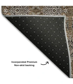 Addison Mayfield Brown AMF702 - 8ft. Round Rug