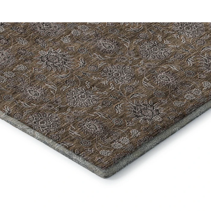 Addison Mayfield Brown AMF702 - 8ft. Round Rug