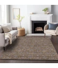 Addison Mayfield Brown AMF702 - 8ft. Round Rug