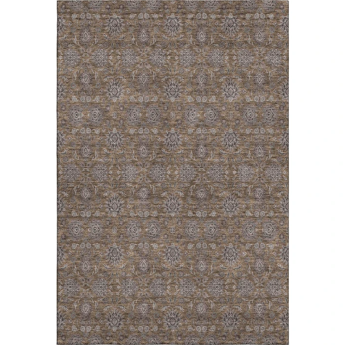 Addison Mayfield Brown AMF702 - 8ft. Round Rug